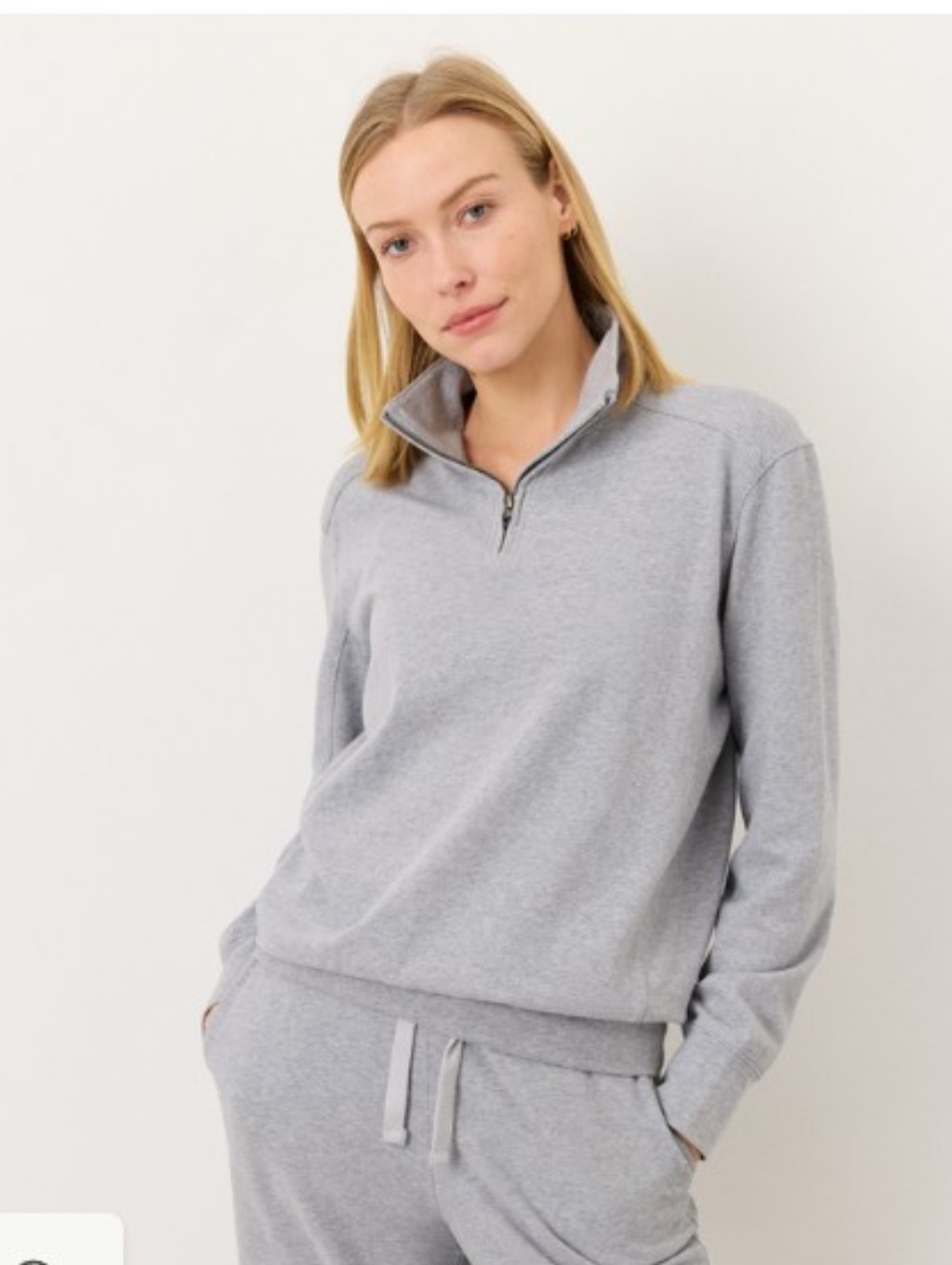 Pact Organic Cloudknit Quarter Zip